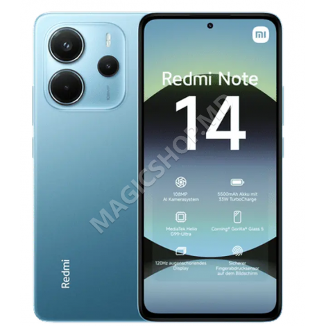 Xiaomi Redmi Note 14 4G, 6GB/128GB, Negru